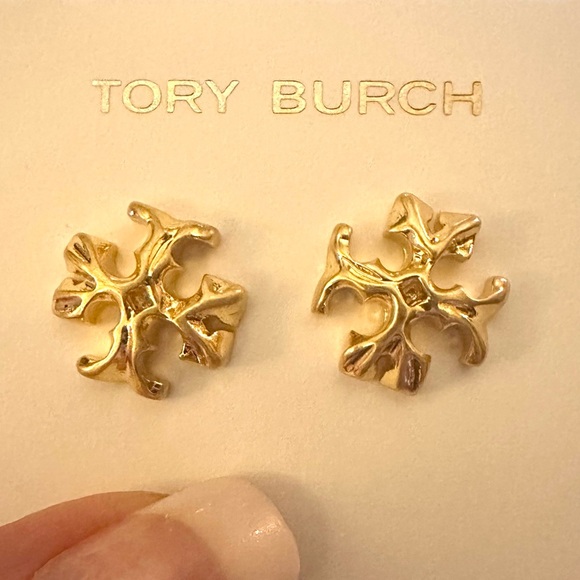 New Authentic TORY BURCH ‘ROXANNE’ EARRINGS with Tory Burch Earring Card - Picture 7 of 7